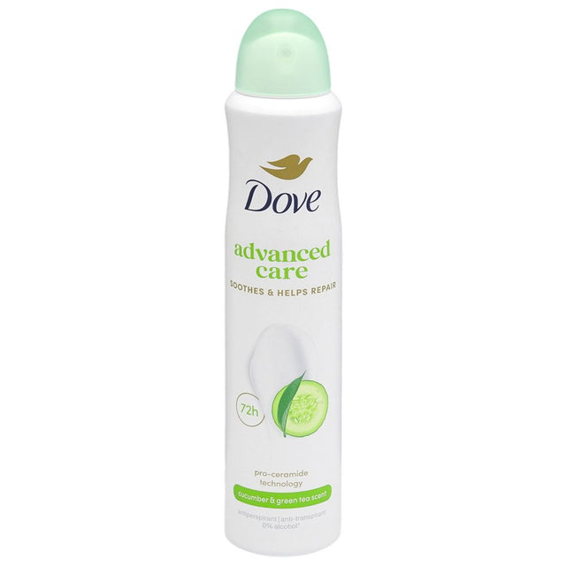 Antiperspirant deodorant Dove Advanced Care Go Fresh Castraveți și Ceai Verde, spray 200 ml, vedere frontală
