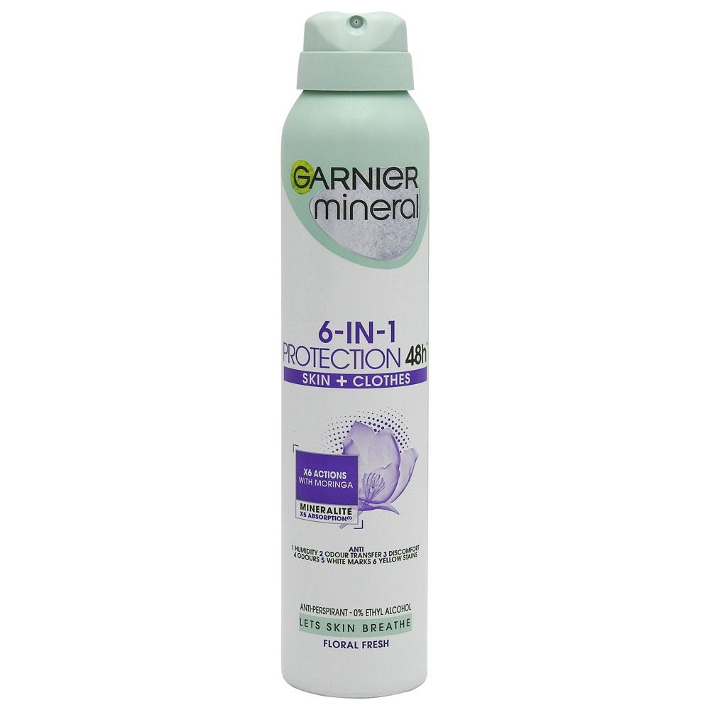 Izzadásgátló Dezodor, Garnier, 200 ml 6in1 Protection Floral