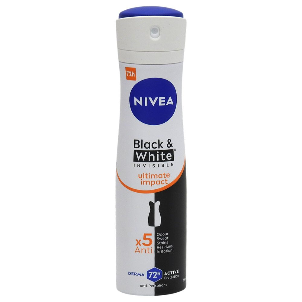 Izzadásgátló dezodor, Nivea, 150 ml Invisible Bw Ultimate Impact