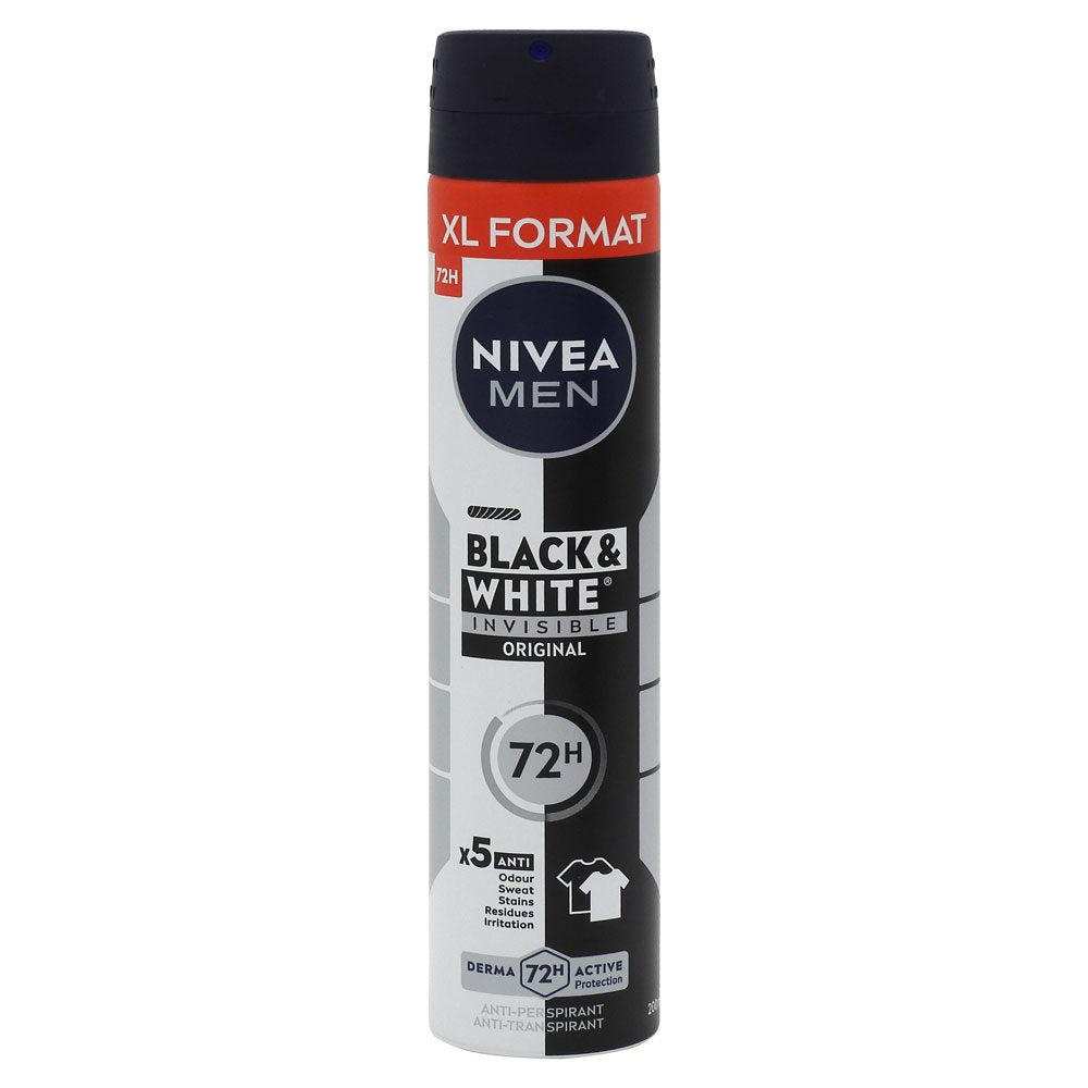 Izzadásgátló dezodor, Nivea, 200 ml Men Invisible Bw Original