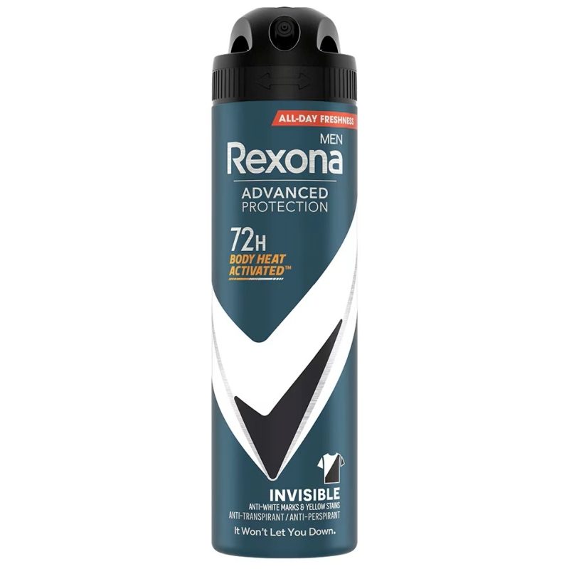Antiperspiráns Dezodor, Rexona, 150 ml Men Advanced Protection Invisible