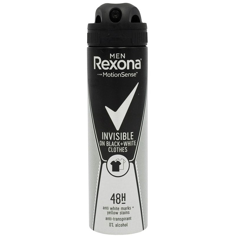 Antiperspirant dezodor, Rexona, 150 ml Men Invisible Bw
