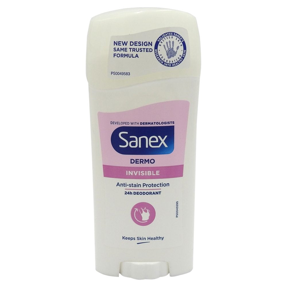 Antiperspiráns Stift, Sanex, Dermo 65 ml Fehér Foltok Elleni
