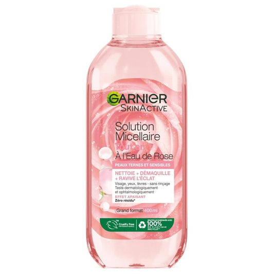 Micellás víz, Garnier, 400 ml, rózsa