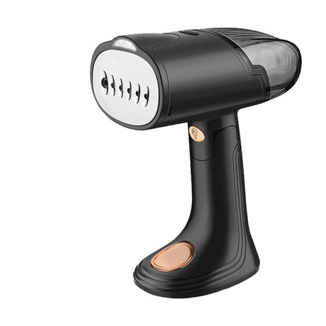 Aparat de Calcat Vertical Portabil cu Abur, Vivimall, Putere 1500W, Rezervor Detasabil de 138ml, Priza, Functie Anti Calcar si Auto Curatare, Pliabil, cu Perie, 20x10.5x8 cm, Negru - vivimall.ro