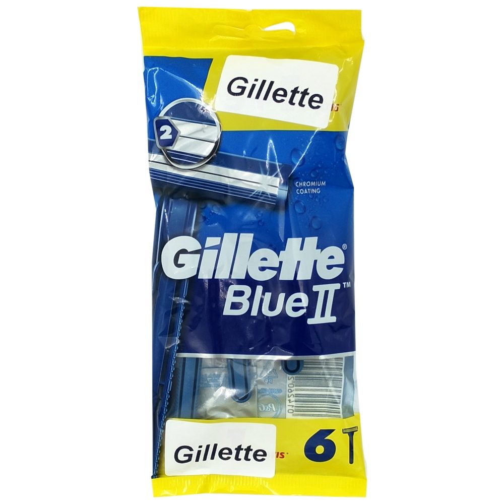 Borotva, Gillette, Blue2, 6 db