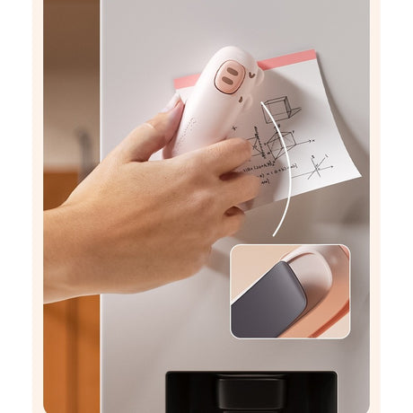 Aparat de Sigilat Ambalaje, Vivimall, Incarcare USB Tip C, 400 mAh, 10.2 x 3.7 x 4.3 cm, Model Ursulet, Maro - vivimall.ro