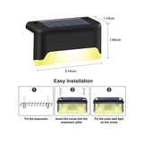 Aplica solara LED Flippy, ABS/Policarbonat, rezistenta la apa IP65, pentru trepte, borduri, terasa, 1.2V, 600mah, 7.9 x 5 cm, lumina alb cald, negru - vivimall.ro