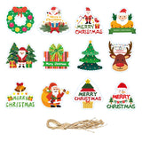 Set Decoratiuni De Craciun Pentru Brad, Modele Variate, Sfoara Inclusa, 12 Piese