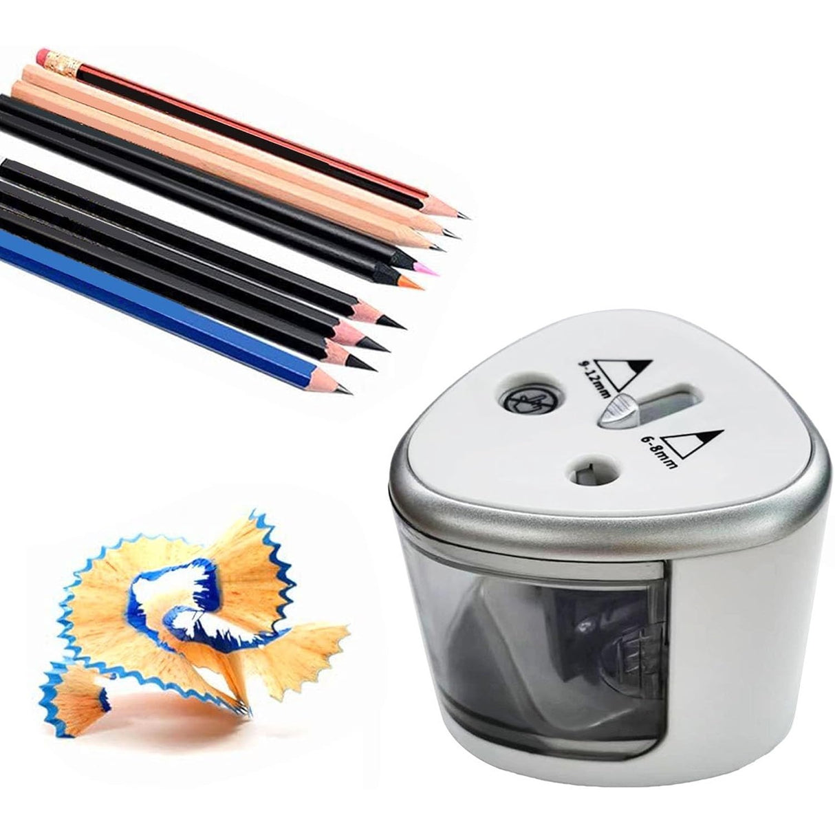 Elektromos hegyező 2 lyukkal, szürke | ProSharp 3 