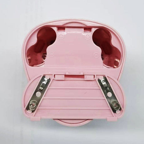 Ascutitoare Electrica cu 2 Gauri, Vivimall, Gri, Baterii 4 x AA (neincluse), 7.5 x 7.5 x 7.5 cm, Roz - vivimall.ro