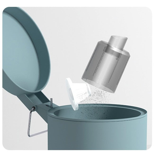 Aspirator Portabil Fara Fir, Vivimall, Tip Pistol K7, Pentru Casa si Masina, Incarcare USB, Autonomie 30 Min, 36 x 17 cm, Negru - vivimall.ro