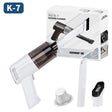 Aspirator Portabil Fara Fir, Vivimall, Tip Pistol K7, Pentru Casa si Masina, Incarcare USB, Autonomie 30 Min, 36 x 17 cm, Alb - vivimall.ro