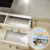 Autocolant pentru Bucătărie, Vivimall, Tip Folie de Aluminiu, Rezistent la Ulei, Umezeală, Temperaturi Inalte, pentru Dulapuri, Perete, Blat, Argintiu, 60cm x 1m - vivimall.ro