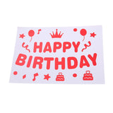 Sticker Autocolant Pentru Baloane Happy Birthday | PartyCharm