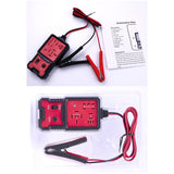 Tester auto Flippy cu cablu de alimentare 890mm și cleme crocodil 75mm, detaliu conexiuni