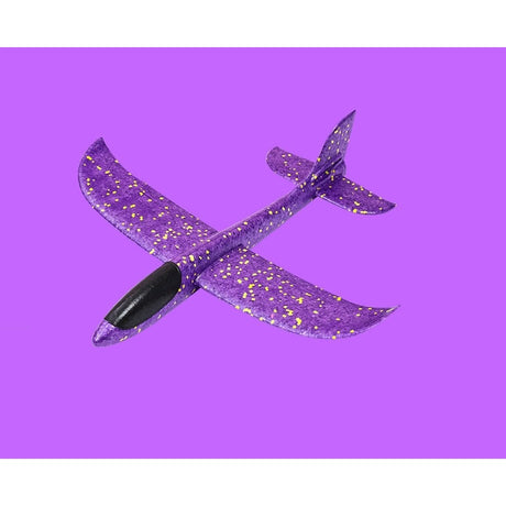 Avion Planor, Vivimall, Simplu, din Poliester, 48 cm, Violet - vivimall.ro