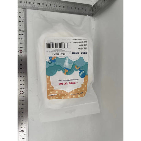 Set 10 Bavete de Unica Folosinta, Vivimall, Model Animalute, pentru Bebelusi, Alb Gri - vivimall.ro