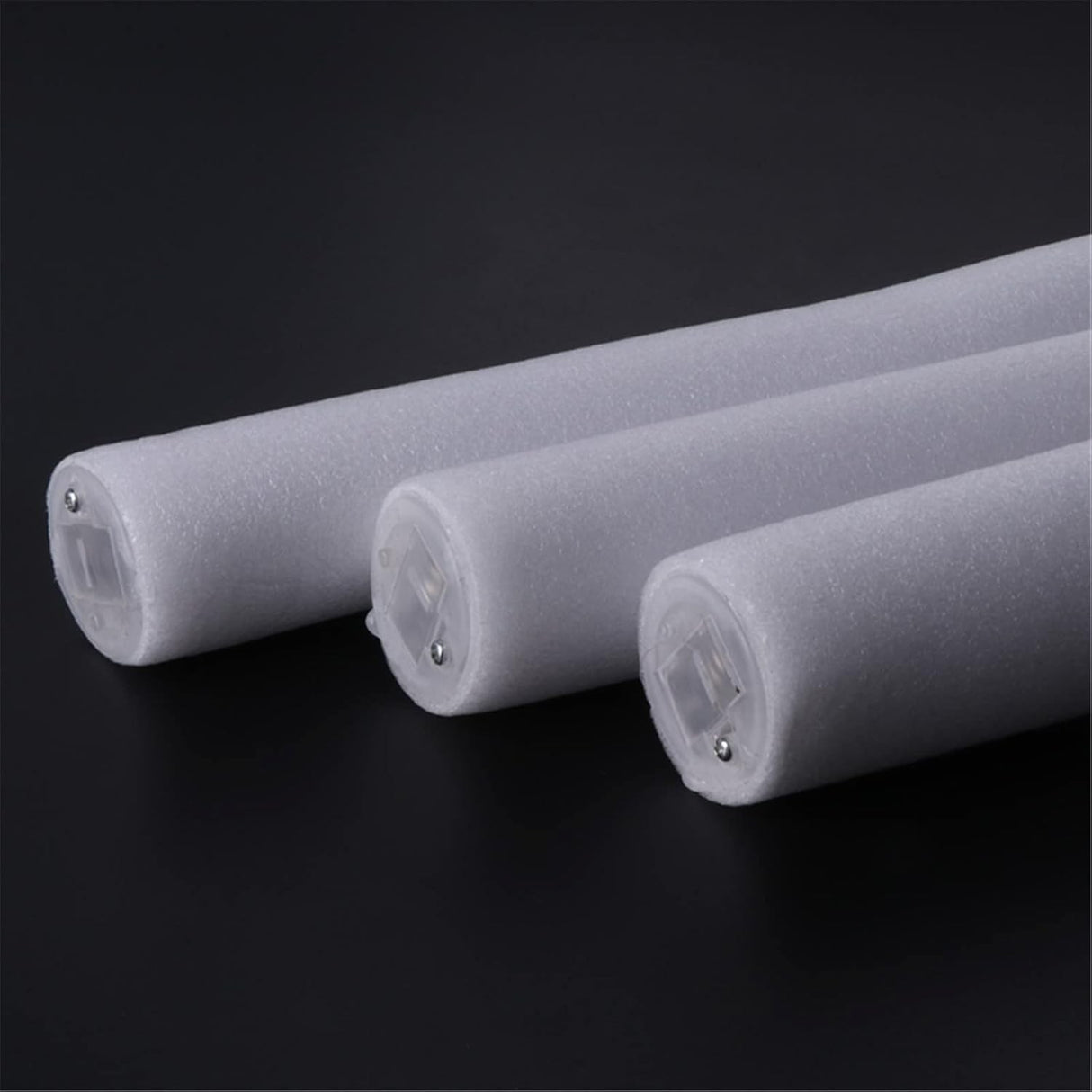 Bagheta cu Led, Vivimall, din Burete, cu Baterii, Lumina Multicolora, 48 x 4 cm, Alb - vivimall.ro