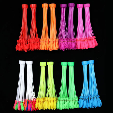 Baloane de Apa pentru Distractii, Vivimall, Baloane cu Umplere Rapida, Baloane de Lupta cu Apa, 111 bucati, din Emulsie, Multicolor - vivimall.ro