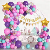 Baloane pentru Arcada HAPPY BIRTHDAY, Vivimall, baloane decorative din Latex, Set Mix 127 Baloane Colorate, Multicolor - vivimall.ro