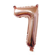 Balon din Folie Vivimall, Cifra 7, 81 cm, Pentru Aer sau Heliu, Bulk, Roz Auriu - vivimall.ro