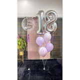 Balon Din Folie Metalizata, Figurina Cifra, Tema Aniversare 100 Cm, Ambalaj Individual, Pai Inclus, Umflare Cu Aer Sau Heliu, Cifra 8 - vivimall.ro