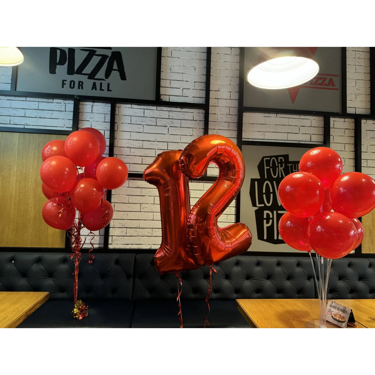 Fólia lufi, Számfigura, Születésnapi Motívum, 100 cm, Egyedi Csomagolás, Szalma mellékelve, Fújható Levegővel Vagy Héliummal, 2-es Szám