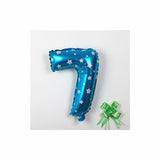 Balon din Folie Metalizata Vivimall, Figurina Cifra, Imprimeu Stele, Tema Aniversare 80 cm, Ambalaj Individual, Pai inclus, Umflare cu Aer sau Heliu, Albastru, Cifra 7 - vivimall.ro