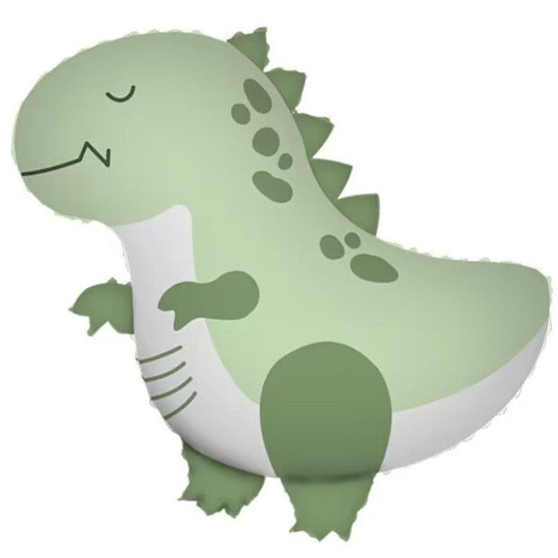 Fém fólia lufi, Animált figura, Dinoszaurusz modell, Egyedi csomagolás, Szalma mellékelve, Fújható levegővel vagy héliummal,