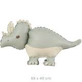 Fém fólia lufi, Animált figura, Dinoszaurusz modell, Egyedi csomagolás, Szalma mellékelve, Fújható levegővel vagy héliummal,