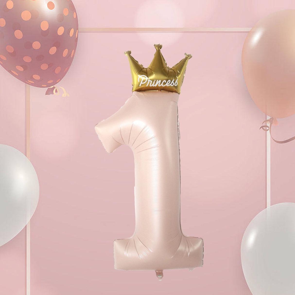 Balon Din Folie Metalizata, Figurina Cifra 1, 91 Cm, Ambalaj Individual, Pai Inclus, Umflare Cu Aer Sau Heliu - vivimall.ro