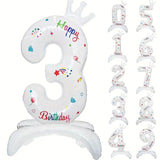 Balon Din Folie Metalizata, Figurina Cifra, Tema Aniversare 81 Cm, Ambalaj Individual, Pai Inclus, Umflare Cu Aer Sau Heliu - vivimall.ro