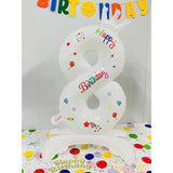 Balon Din Folie Metalizata, Figurina Cifra, Tema Aniversare 81 Cm, Ambalaj Individual, Pai Inclus, Umflare Cu Aer Sau Heliu - vivimall.ro