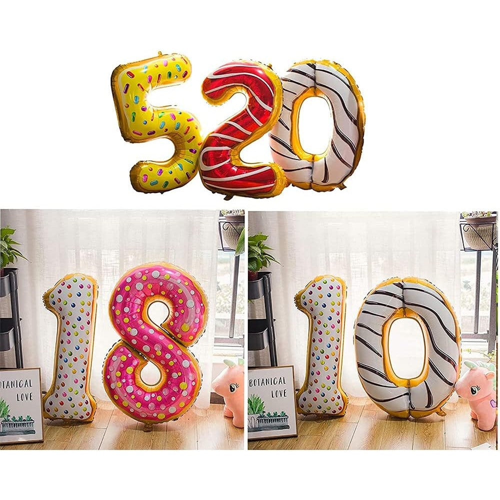 Balon din Folie Metalizata Vivimall, Figurina Cifra, Model Candy, Tema Aniversare 100 cm, Ambalaj Individual, Pai inclus, Umflare cu Aer sau Heliu, Multicolor, Cifra 1 - vivimall.ro
