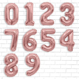 Balon din Folie Metalizata Vivimall, Figurina Cifra, Tema Aniversare 100 cm, Ambalaj Individual, Pai inclus, Umflare cu Aer sau Heliu, Coral, Rose, Cifra 0 - vivimall.ro