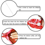 Balon din Folie Metalizata Vivimall, Figurina Cifra, Tema Aniversare 100 cm, Ambalaj Individual, Pai inclus, Umflare cu Aer sau Heliu, Rosu, Cifra 1 - vivimall.ro