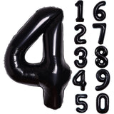 Balon Din Folie Metalizata, Figurina Cifra, Tema Aniversare 40 Cm, Ambalaj Individual, Pai Inclus, Umflare Cu Aer Sau Heliu, Cifra 4 - vivimall.ro