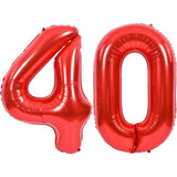 Balon Din Folie Metalizata, Figurina Cifra, Tema Aniversare 40 Cm, Ambalaj Individual, Pai Inclus, Umflare Cu Aer Sau Heliu, Cifra 4 - vivimall.ro