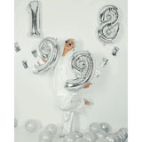 Balon Din Folie Metalizata, Figurina Cifra, Tema Aniversare 40 Cm, Ambalaj Individual, Pai Inclus, Umflare Cu Aer Sau Heliu, Cifra 1 - vivimall.ro