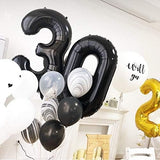 Balon Din Folie Metalizata, Figurina Cifra, Tema Aniversare 80 Cm, Ambalaj Individual, Pai Inclus, Umflare Cu Aer Sau Heliu, Cifra 3 - vivimall.ro