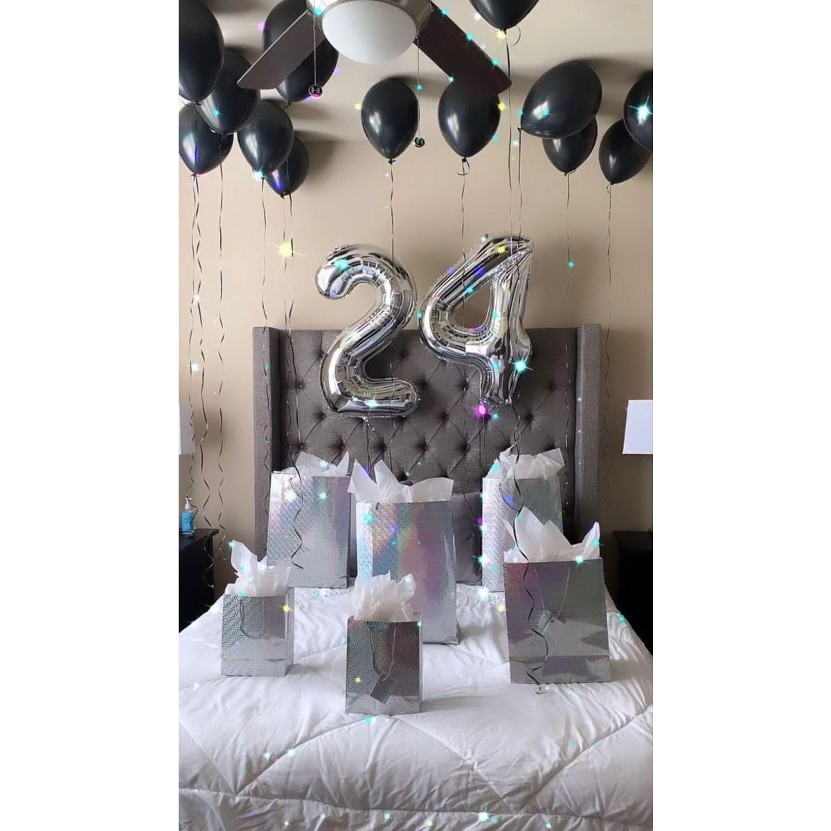 Balon Din Folie Metalizata, Figurina Cifra, Tema Aniversare 80 Cm, Ambalaj Individual, Pai Inclus, Umflare Cu Aer Sau Heliu, Cifra 2 - vivimall.ro