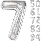 Balon Din Folie Metalizata, Figurina Cifra, Tema Aniversare 80 Cm, Ambalaj Individual, Pai Inclus, Umflare Cu Aer Sau Heliu, Cifra 7 - vivimall.ro