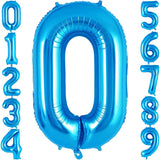 Balon Din Folie Metalizata, Figurina Cifra, Tema Aniversare 80 Cm, Ambalaj Individual, Pai Inclus, Umflare Cu Aer Sau Heliu, Cifra 0 - vivimall.ro