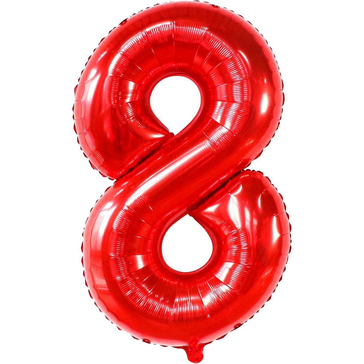 Balon Din Folie Metalizata, Figurina Cifra, Tema Aniversare 80 Cm, Ambalaj Individual, Pai Inclus, Umflare Cu Aer Sau Heliu, Cifra 8 - vivimall.ro