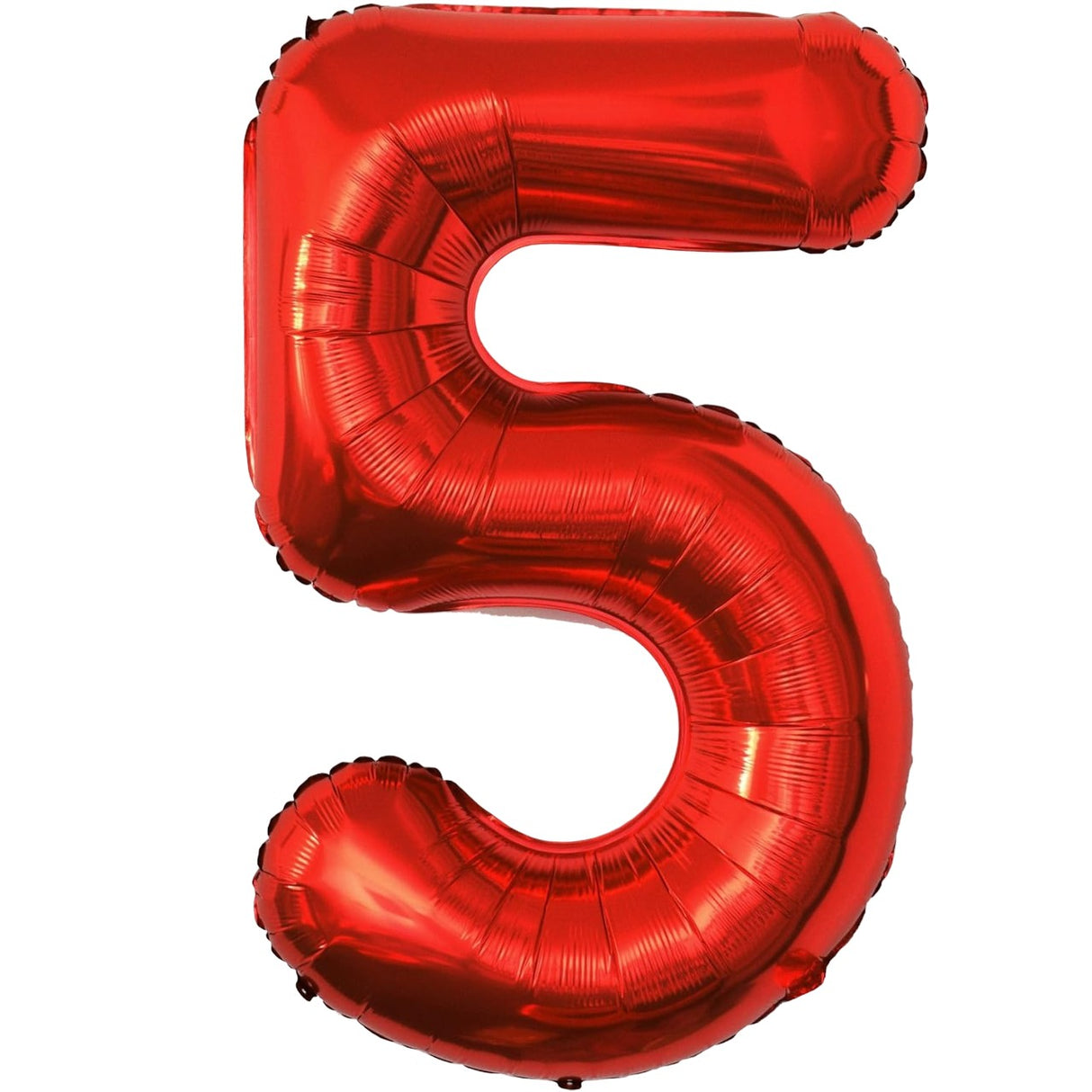 Balon Din Folie Metalizata, Figurina Cifra, Tema Aniversare 80 Cm, Ambalaj Individual, Pai Inclus, Umflare Cu Aer Sau Heliu, Cifra 5 - vivimall.ro