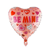 Balon Din Folie Metalizata, Figurina Inimioara, Tematica Iubire, 45 Cm, Ambalaj Individual, Pai Inclus, Umflare Cu Aer Sau Heliu - vivimall.ro