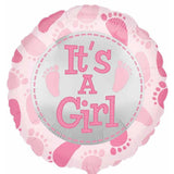 Balon Din Folie Metalizata, Figurina Rotunda, Tema Gender Reveal, 45 Cm, Ambalaj Individual, Pai Inclus, Umflare Cu Aer Sau Heliu - vivimall.ro
