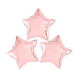 Balon Din Folie Metalizata, Figurina Stea, Tematica Aniversare, 40 Cm, Ambalaj Individual, Pai Inclus, Umflare Cu Aer Sau Heliu, Rose - vivimall.ro