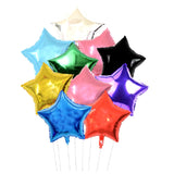 Balon din Folie Metalizata, Vivimall, Figurina Stea, Model Simplu, Tematica Aniversare, 40 cm, Ambalaj Individual, Pai Inclus, Umflare cu Aer sau Heliu, Verde - vivimall.ro